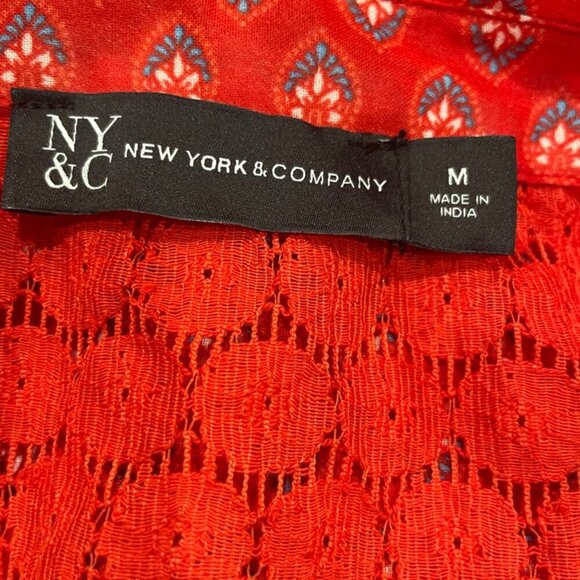 New York Company Red long Summer Dress size Medium - Picture 16 of 16